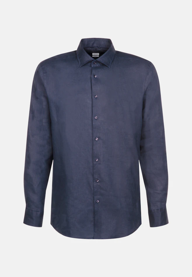 Regular Business shirt Uni in Dark Blue | Seidensticker online shop