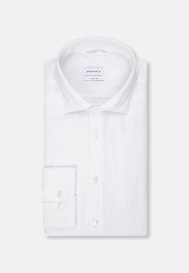 Regular Chemise d'affaires Uni in Blanc |  Seidensticker Onlineshop