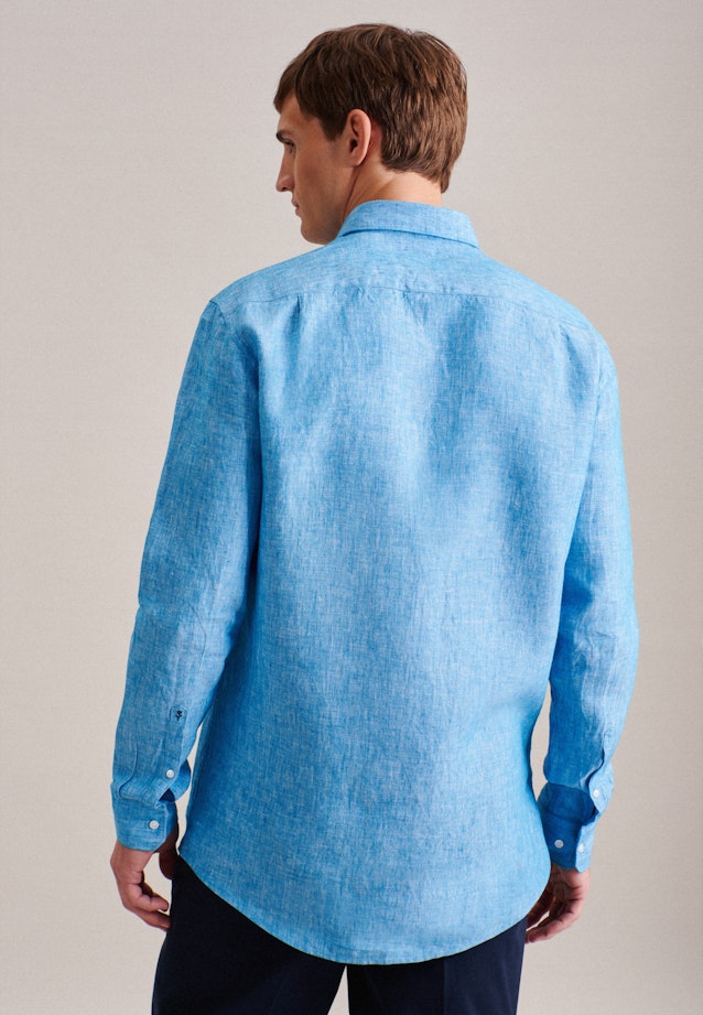 Regular Business shirt Uni in Turquoise |  Seidensticker Onlineshop