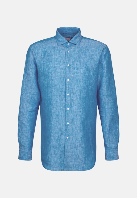 Regular Business shirt Uni in Turquoise |  Seidensticker Onlineshop