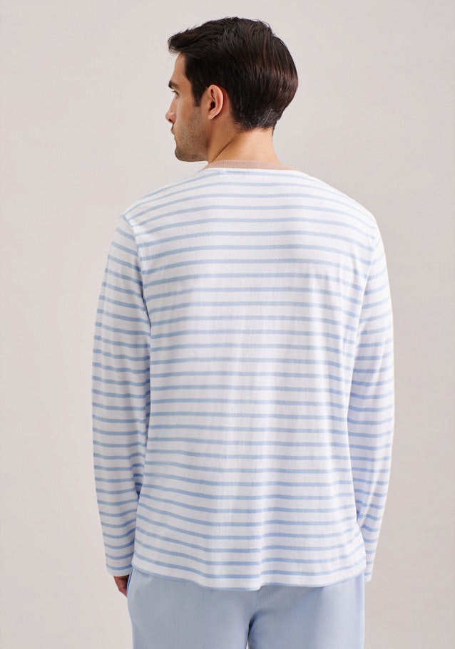 Rundhals Long-sleeved top in Light Blue |  Seidensticker Onlineshop