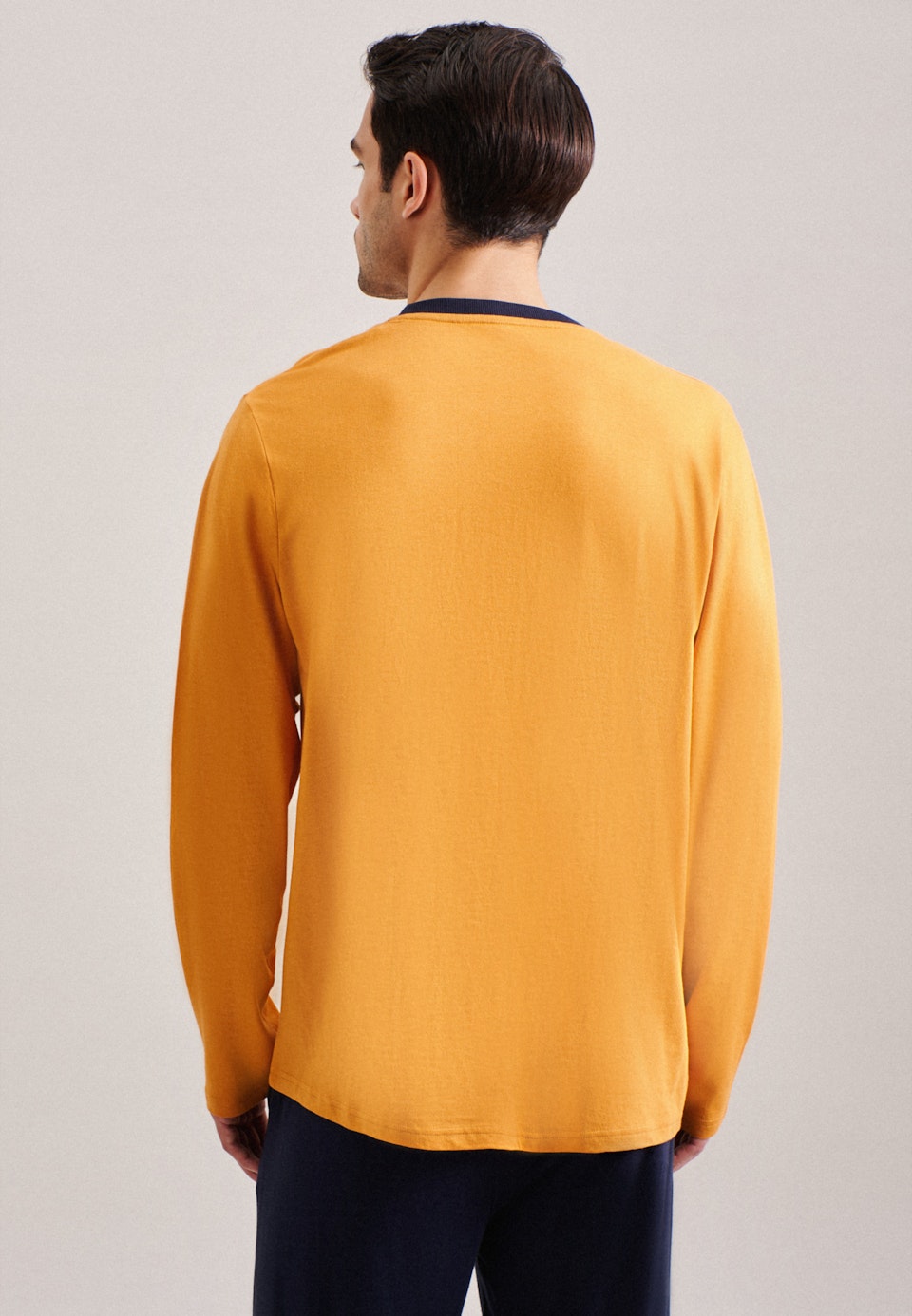 Langarmshirt aus Baumwollmischung in Orange |  Seidensticker Onlineshop