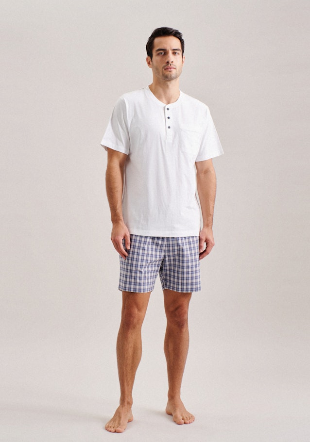 Henley collar Pyjamas in White |  Seidensticker Onlineshop