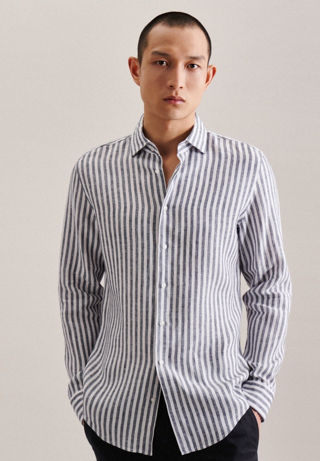 X-Slim Business shirt Stripe in Dark Blue |  Seidensticker Onlineshop