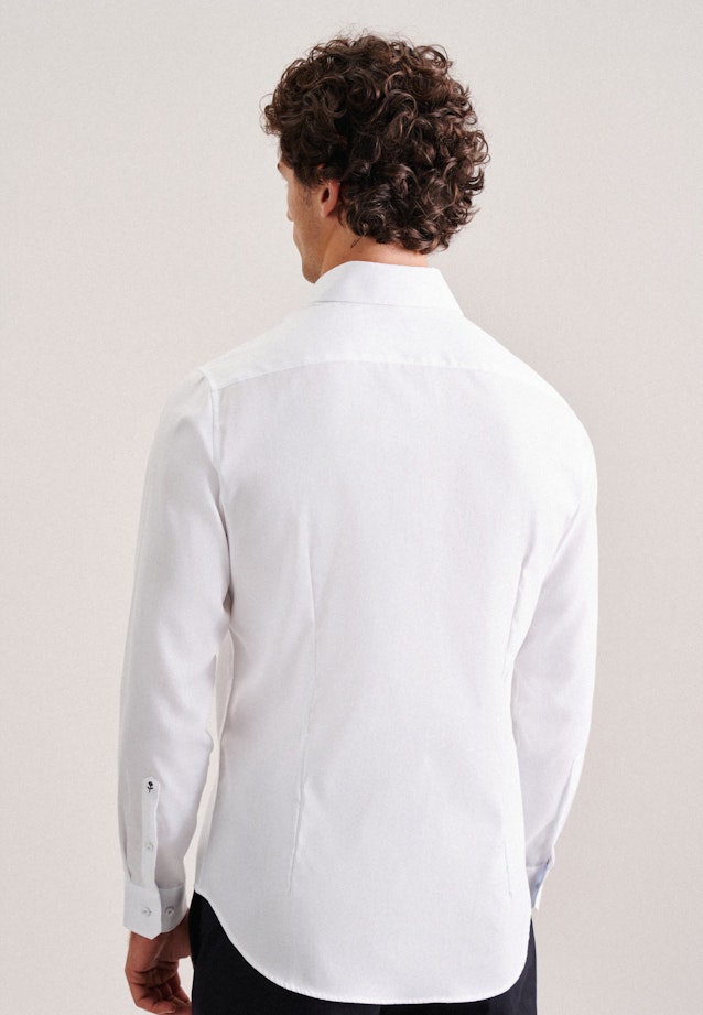 Non-iron Oxford Business Shirt in X-Slim with Kent-Collar in White |  Seidensticker Onlineshop