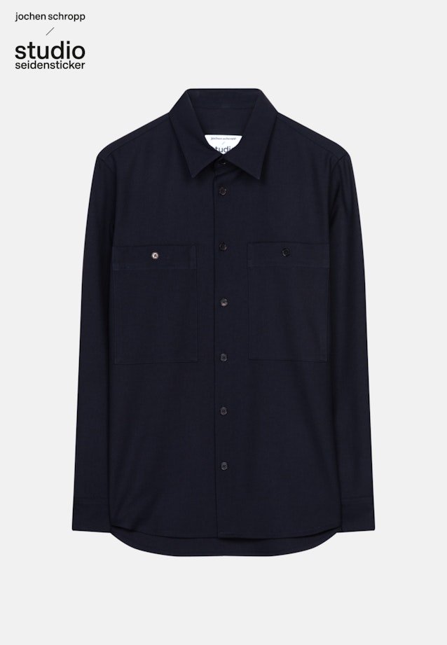 Chemise casual Regular in Bleu Foncé |  Seidensticker Onlineshop