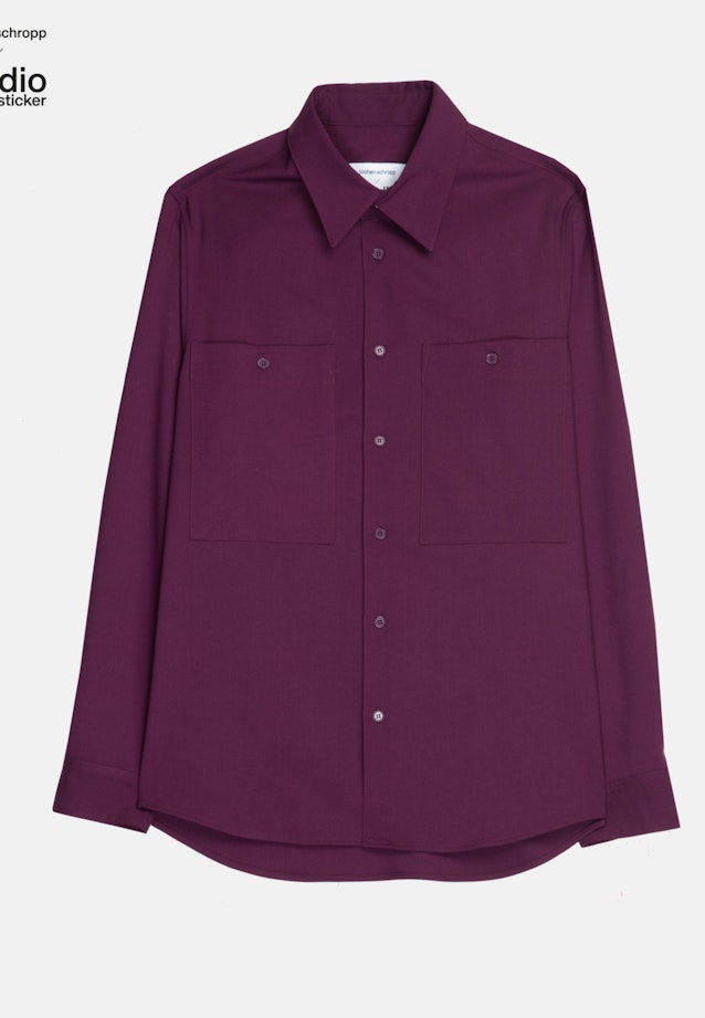 Collar Casual Shirt in Purple |  Seidensticker Onlineshop