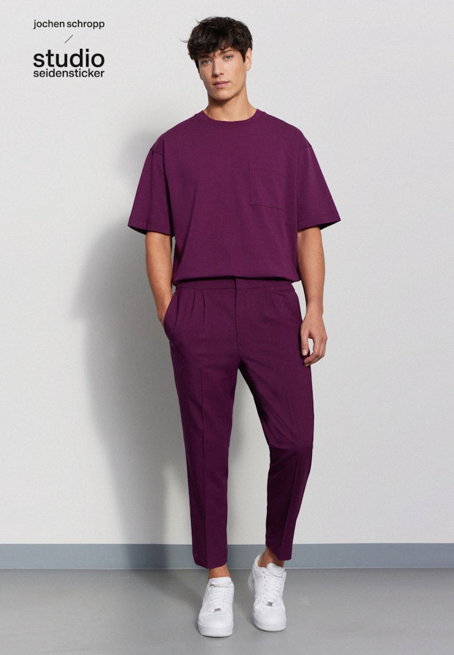 Trousers Regular in Purple | Seidensticker online shop