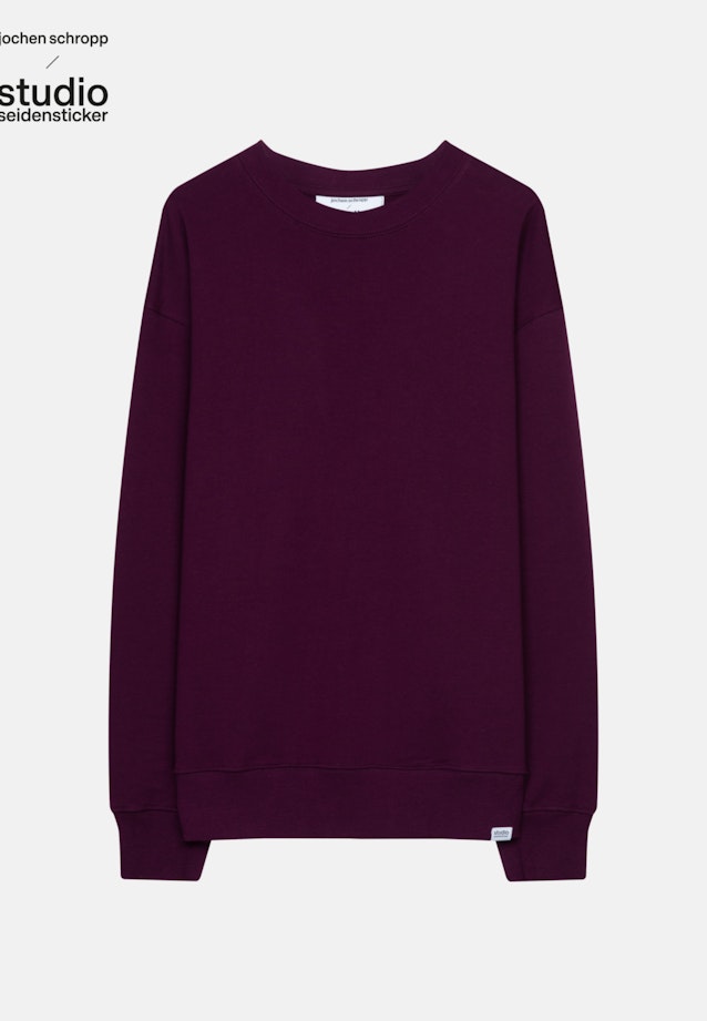 Crew Neck Sweatshirt in Purple |  Seidensticker Onlineshop