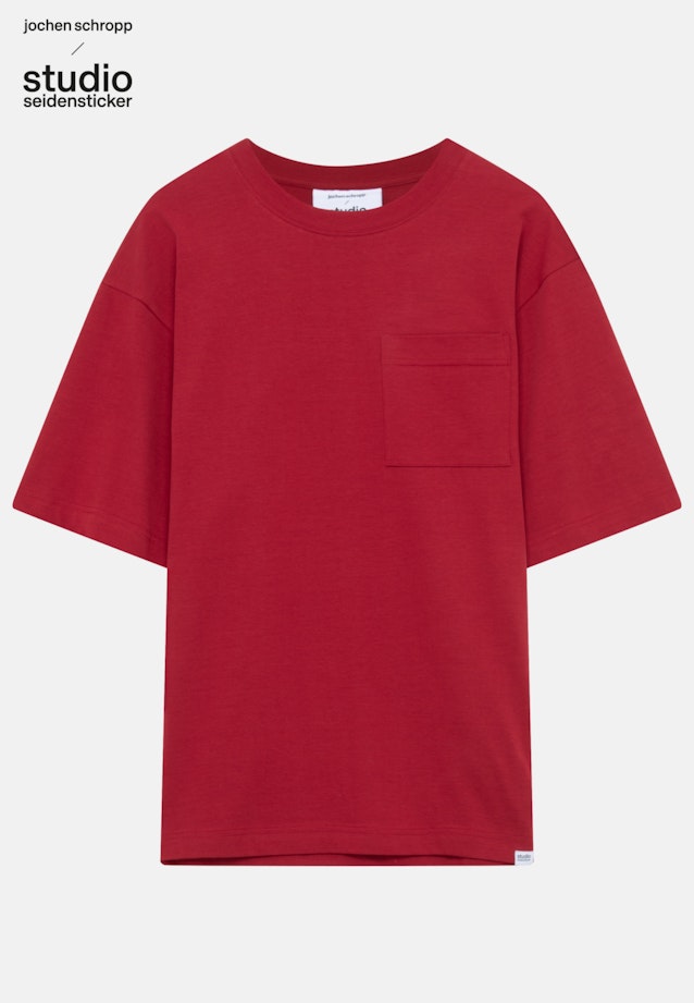 Rundhals T-Shirt Oversized in Rot |  Seidensticker Onlineshop