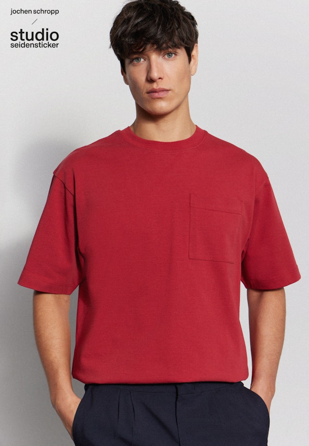 T-Shirt Oversized Manche Courte in Rouge |  Seidensticker Onlineshop