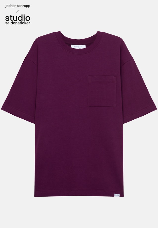 Crew Neck T-Shirt in Purple |  Seidensticker Onlineshop