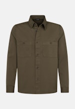 Kragen Overshirt Regular in Grün |  Seidensticker Onlineshop