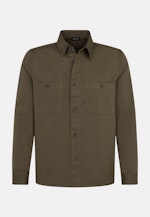 Regular Overshirt Uni in Grün |  Seidensticker Onlineshop