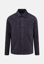 Kragen Overshirt Regular in Dunkelblau |  Seidensticker Onlineshop