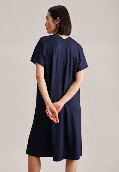 Kleid Uni in Dunkelblau |  Seidensticker Onlineshop