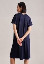 Jersey Midi (knee-length) Dress in Dark Blue |  Seidensticker Onlineshop