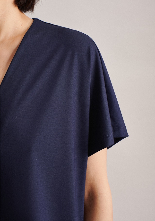 Jersey Midi (knee-length) Dress in Dark Blue |  Seidensticker Onlineshop