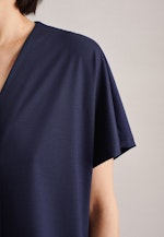 Jersey Midi (knee-length) Dress in Dark Blue |  Seidensticker Onlineshop