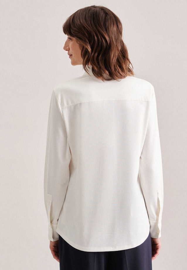 Long sleeve Jersey Shirt Blouse in Ecru | Seidensticker Onlineshop