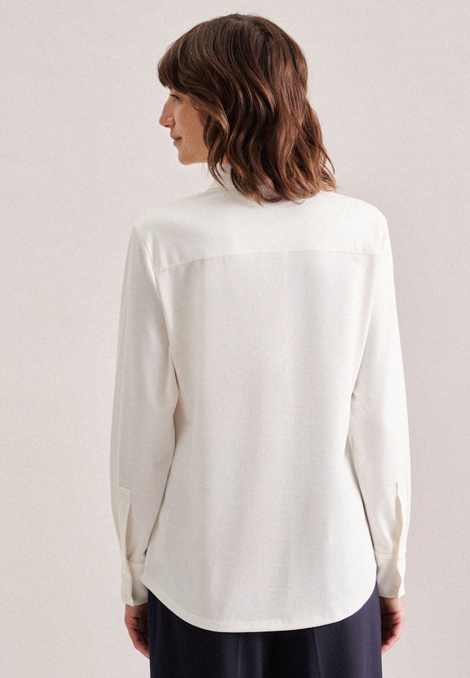Long sleeve Jersey Shirt Blouse in Ecru | Seidensticker online shop