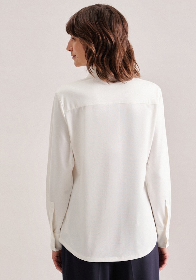 Shirt blouse Uni in Ecru | Seidensticker Onlineshop