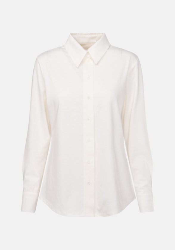 Shirt blouse Uni in Ecru | Seidensticker Onlineshop