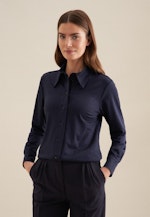 Hemdbluse Uni in Dunkelblau |  Seidensticker Onlineshop