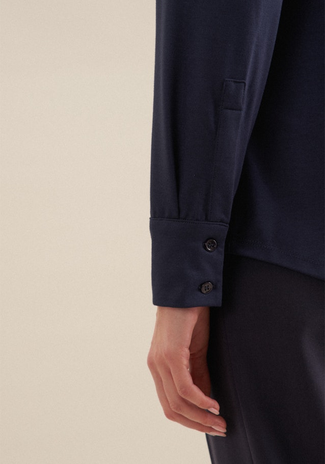 Hemdbluse Uni in Dunkelblau | Seidensticker Onlineshop