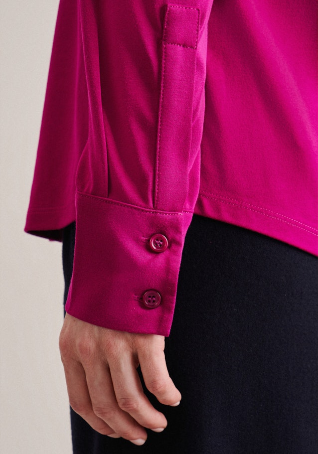 Long sleeve Jersey Shirt Blouse in Pink |  Seidensticker Onlineshop