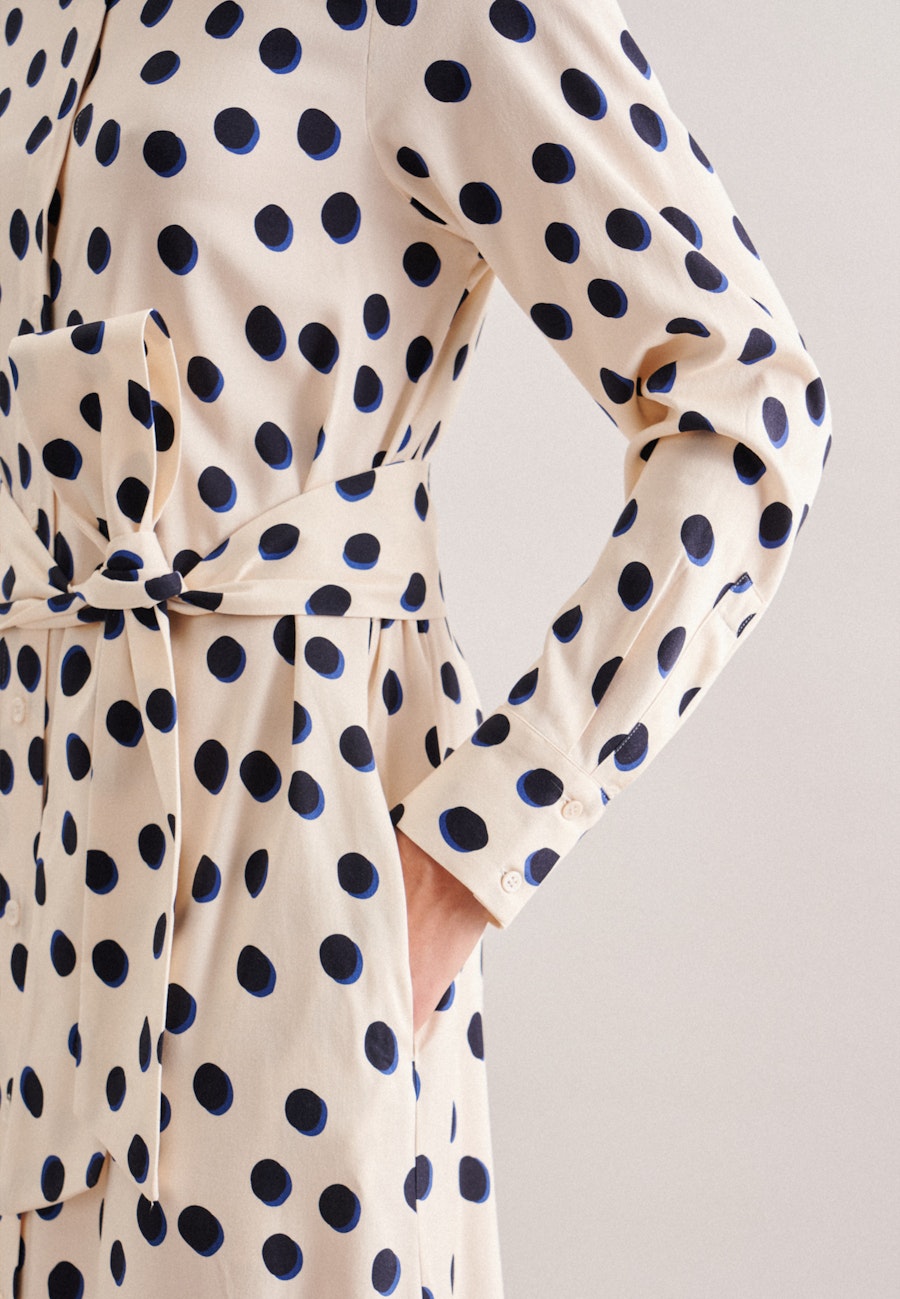 Twill Midi Kleid in Ecru |  Seidensticker Onlineshop