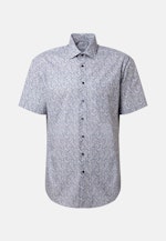 Poplin Short sleeve Business Shirt in Regular with Kent-Collar in Light Blue |  Seidensticker Onlineshop