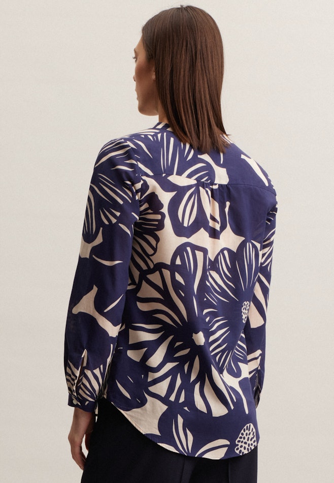 Long sleeve Voile Tunic in Dark Blue | Seidensticker Onlineshop