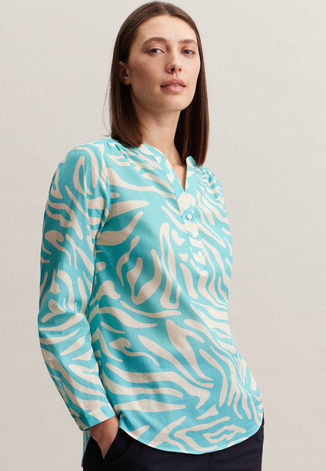Long sleeve Voile Tunic in Turquoise | Seidensticker Onlineshop
