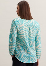 Long sleeve Voile Tunic in Turquoise |  Seidensticker Onlineshop