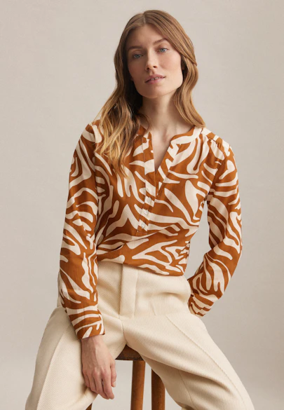 Tunika Druck in Braun |  Seidensticker Onlineshop