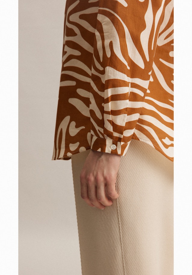 Long sleeve Voile Tunic in Brown |  Seidensticker Onlineshop