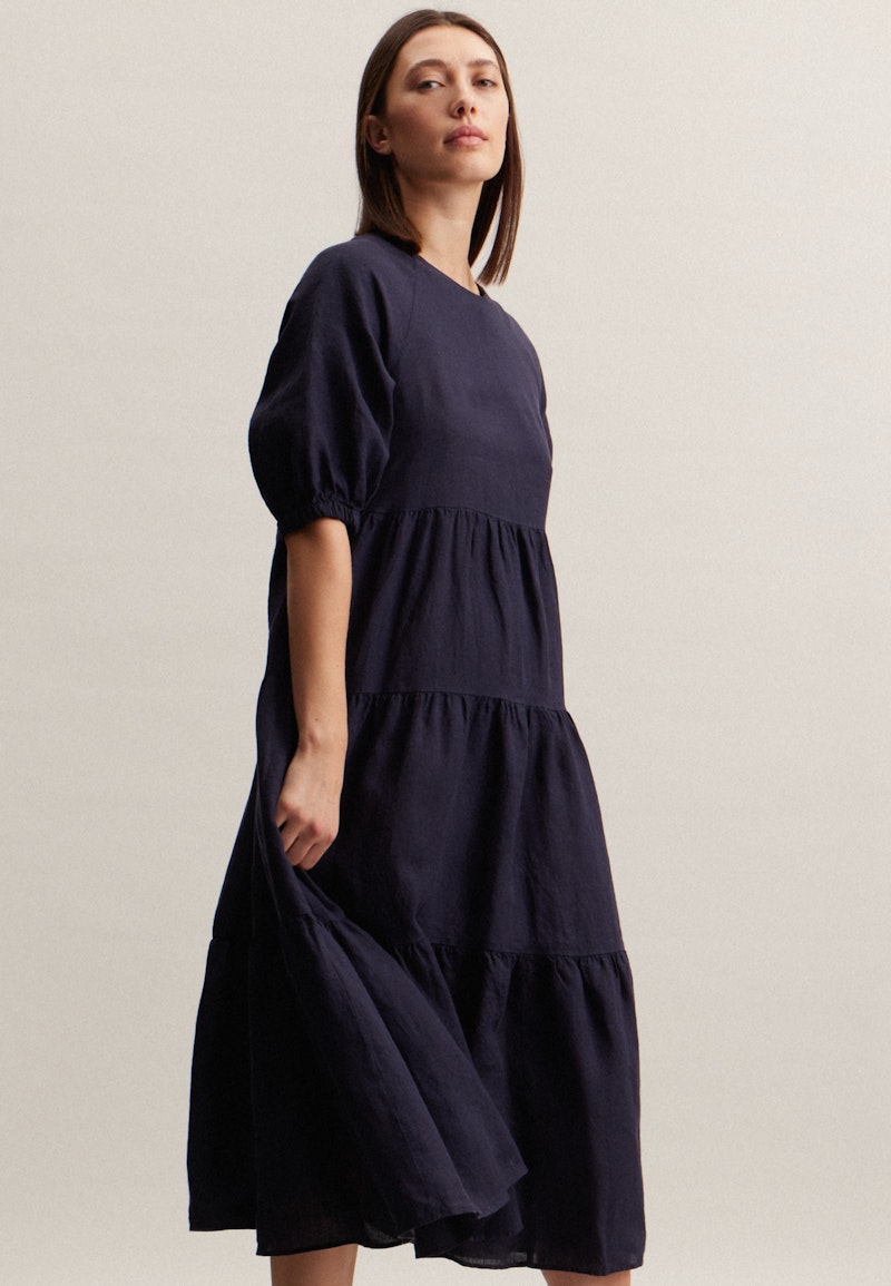 Leinen Maxi Kleid