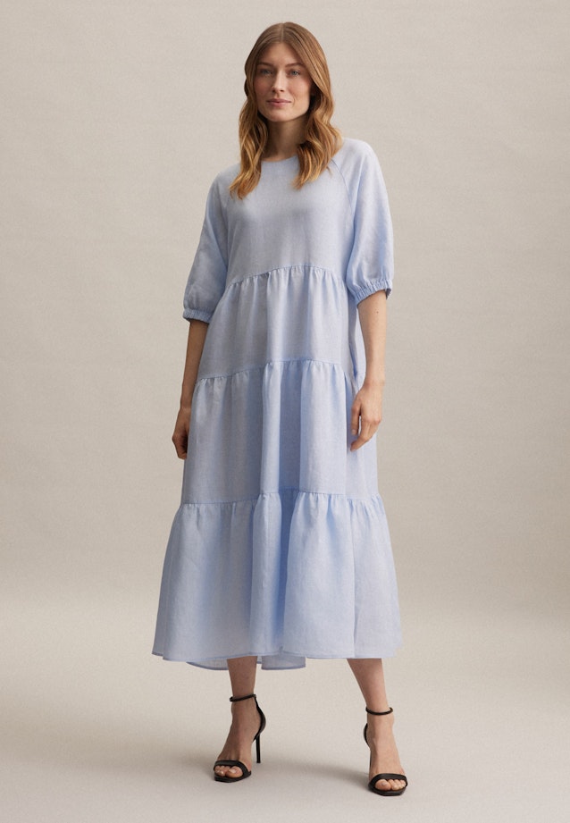 Leinen Maxi Kleid in Hellblau |  Seidensticker Onlineshop