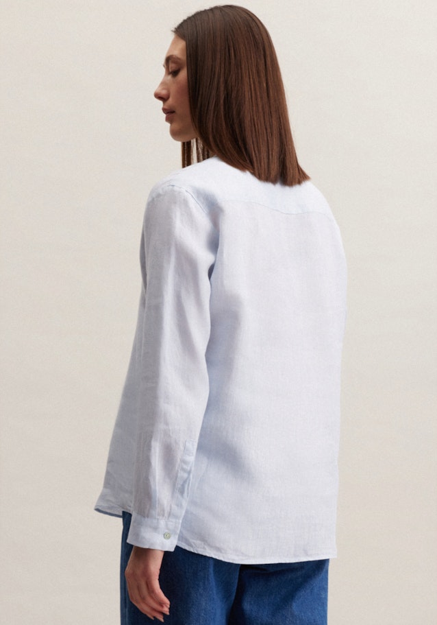Long sleeve Linen Tunic in Light Blue | Seidensticker Onlineshop