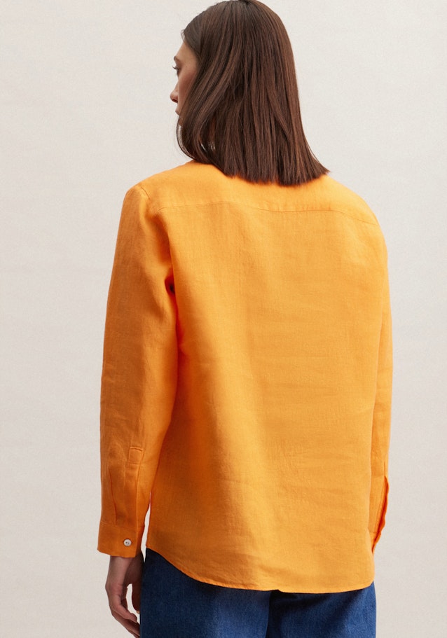 Long sleeve Linen Tunic in Orange | Seidensticker Onlineshop