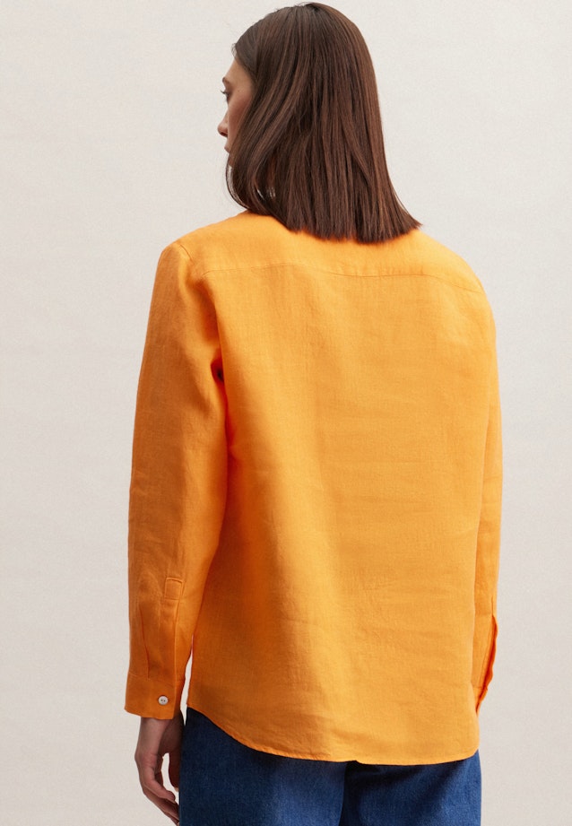 Long sleeve Linen Tunic in Orange | Seidensticker Onlineshop