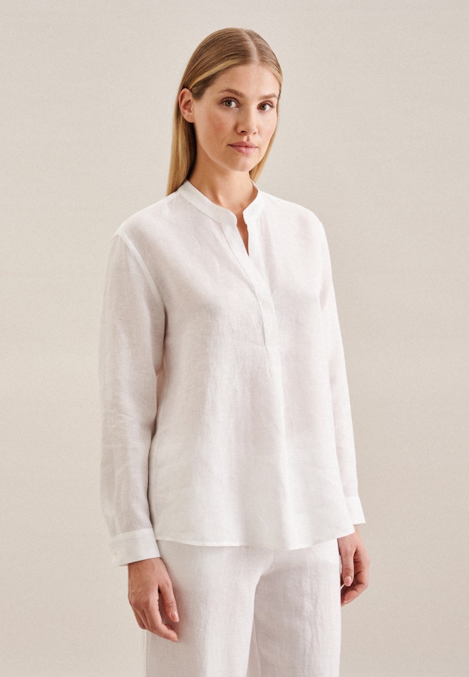 Long sleeve Linen Tunic in White | Seidensticker online shop