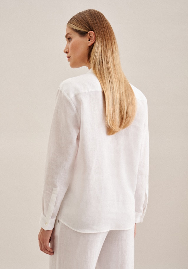 Long sleeve Linen Tunic in White |  Seidensticker Onlineshop