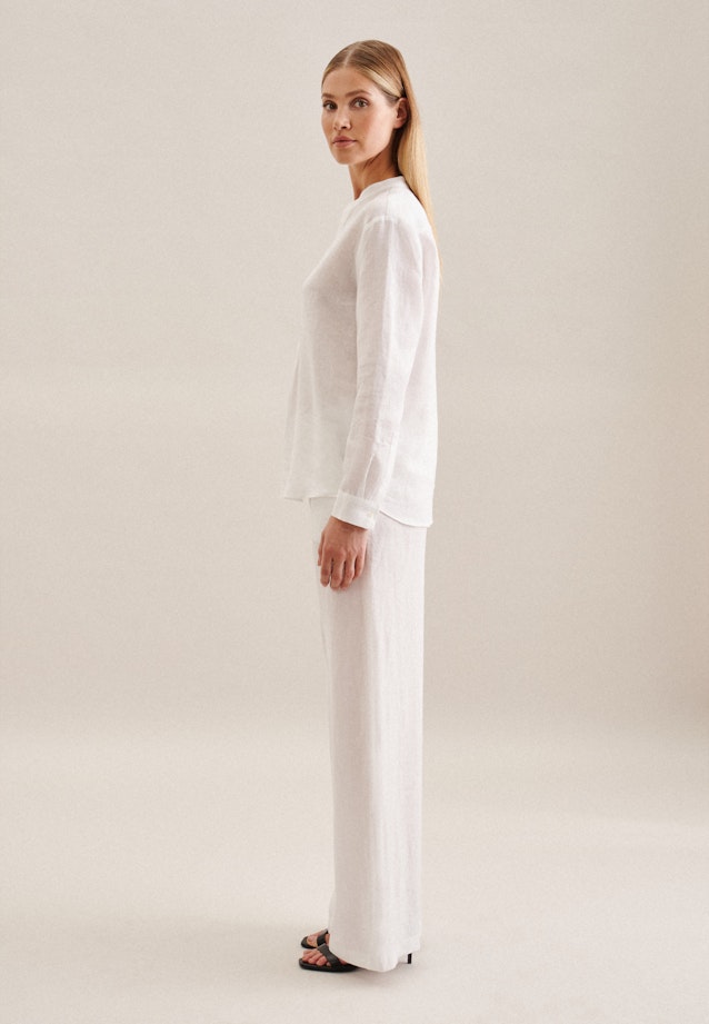 Long sleeve Linen Tunic in White |  Seidensticker Onlineshop
