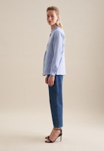 Long sleeve Linen Tunic in Medium Blue |  Seidensticker Onlineshop