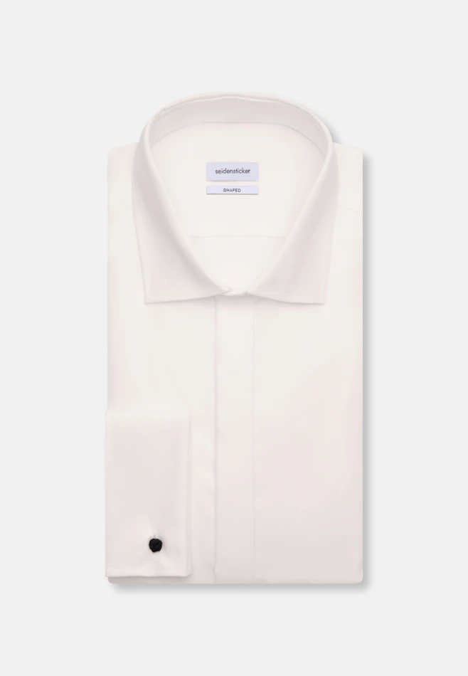 Shaped Smokinghemd Uni in Ecru | Seidensticker Onlineshop