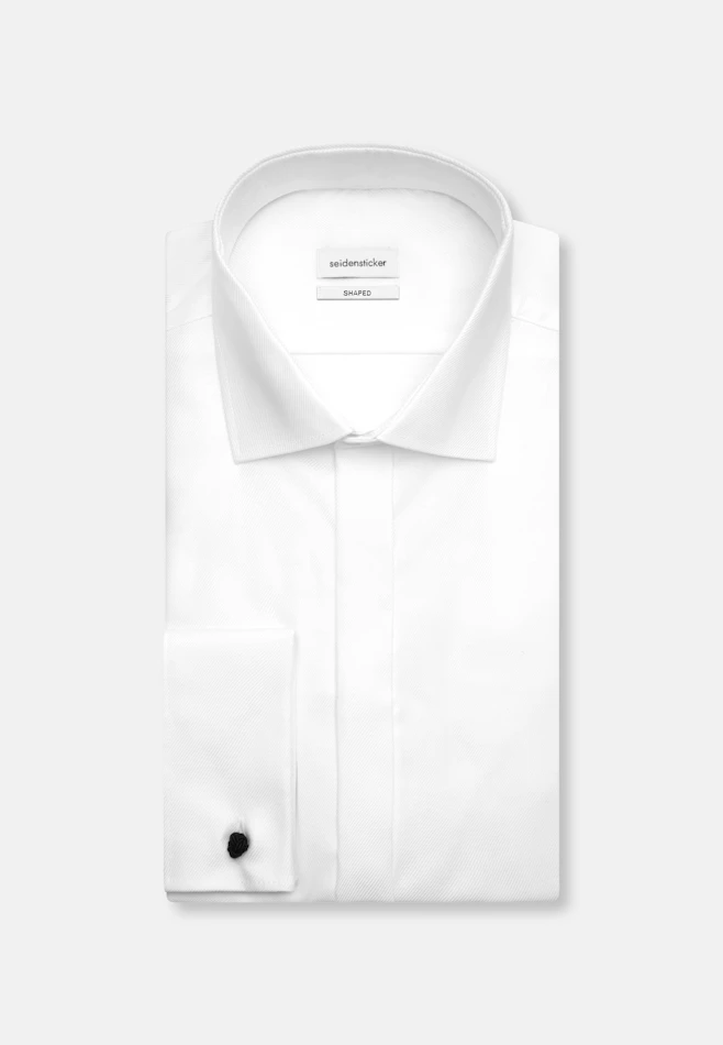 Shaped Smokinghemd Uni in Weiß | Seidensticker Onlineshop