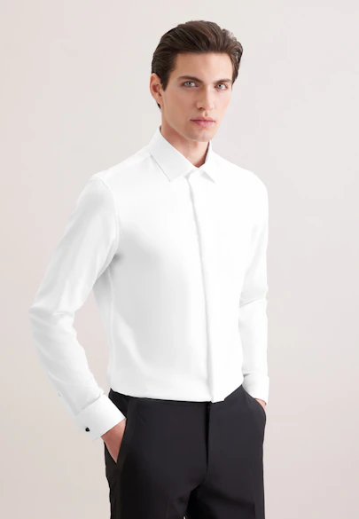Shaped Tuxedo shirt Uni in White |  Seidensticker Onlineshop