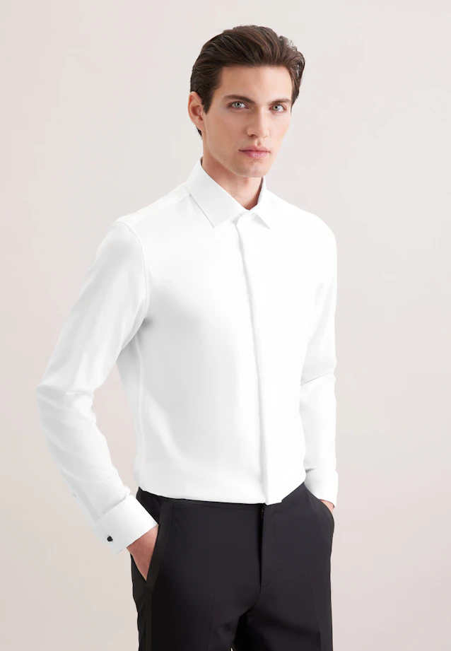 Shaped Tuxedo shirt Uni in White |  Seidensticker Onlineshop